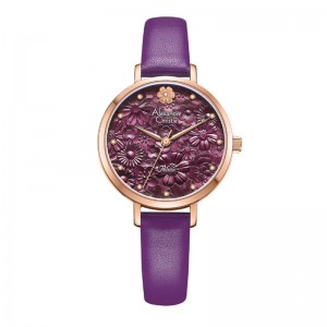 Alexandre Christie AC 2957 Rosegold Purple Leather LHLRGPU
